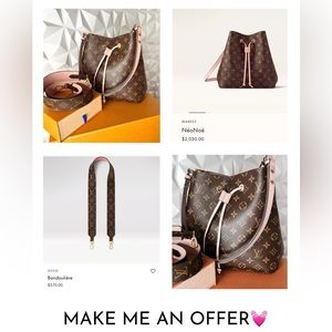 Louis Vuitton NéoNoé BUCKET BAG!!  Strap included